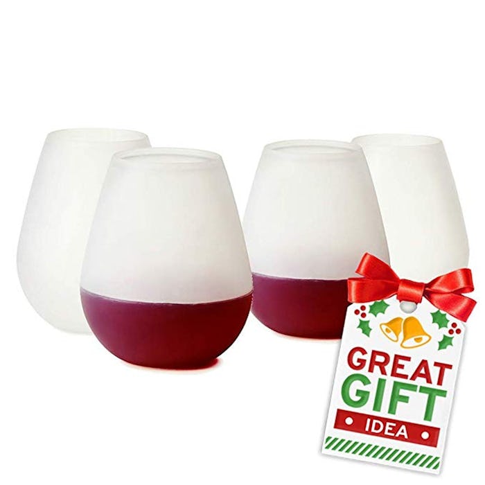 Brovino Silicone Wine Glasses (Set of 4)