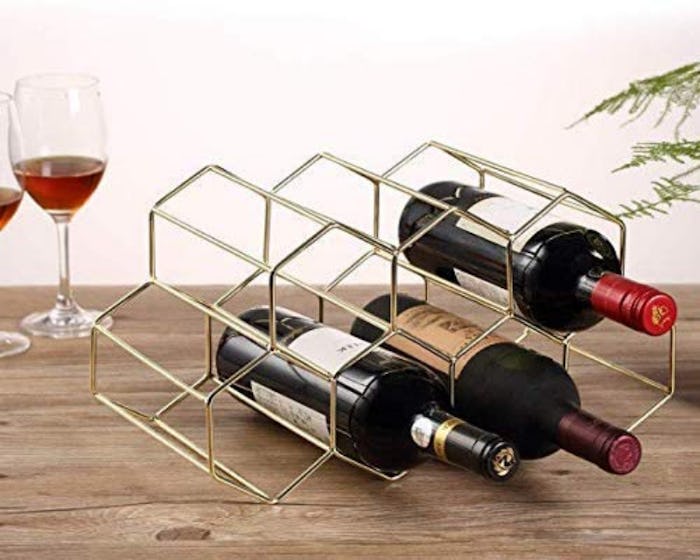 DCIGNA Gold Countertop Wine Rack