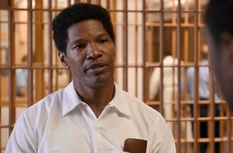 Actor Jamie Foxx plays falsely accused former death row inmate Walter McMillian in 'Just Mercy.'