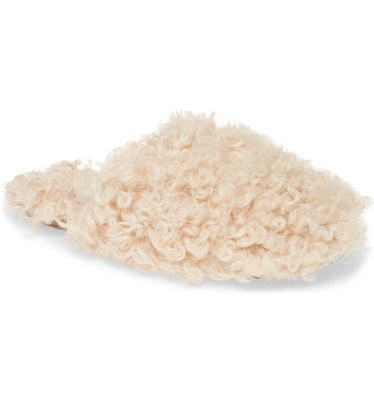 Madewell The Scuff Curly Faux Fur Slipper