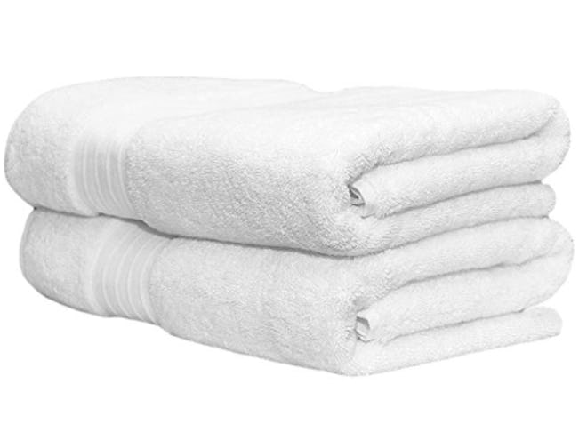 Whisper Organics 100% Organic Premium Turkish Cotton Bath Towels (Set Of 2)