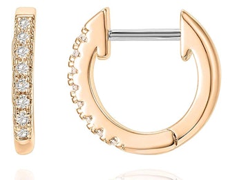 PAVOI 14K Gold Plated Cubic Zirconia Cuff Earrings