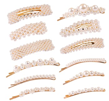 Pearl Hair Clips (12-Pack)
