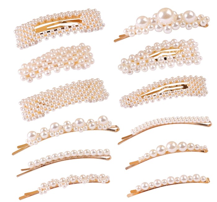 Pearl Hair Clips (12-Pack)