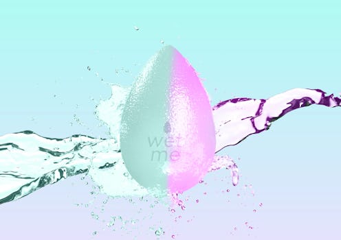 Beautyblender's Wave Shadeshifter Makeup Sponge changes colors when wet, so you know when it's ready...