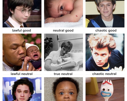 grid of baby faces and Forky