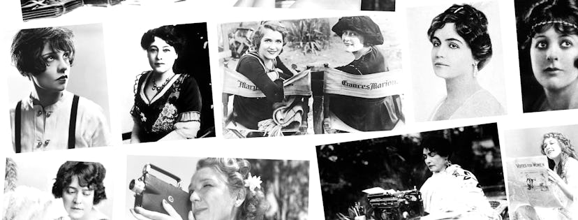 Women who pioneered the film industry 100% years ago in black and white 