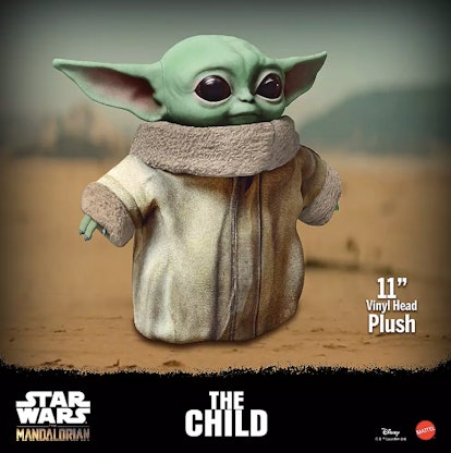 Mattel's Baby Yoda plushie is available for pre-order on Disney's website.