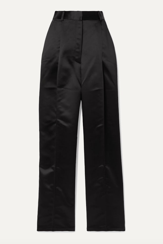 Valli Satin Straight Leg Pant