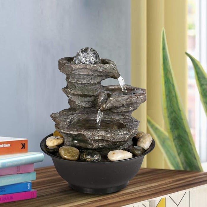 BBabe Rock Fall Tabletop Fountain