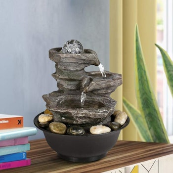 BBabe Rock Fall Tabletop Fountain