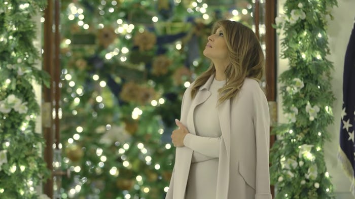 Melania Trump's 2019 White House Christmas decorations are themed to highlight the "Spirit of Americ...
