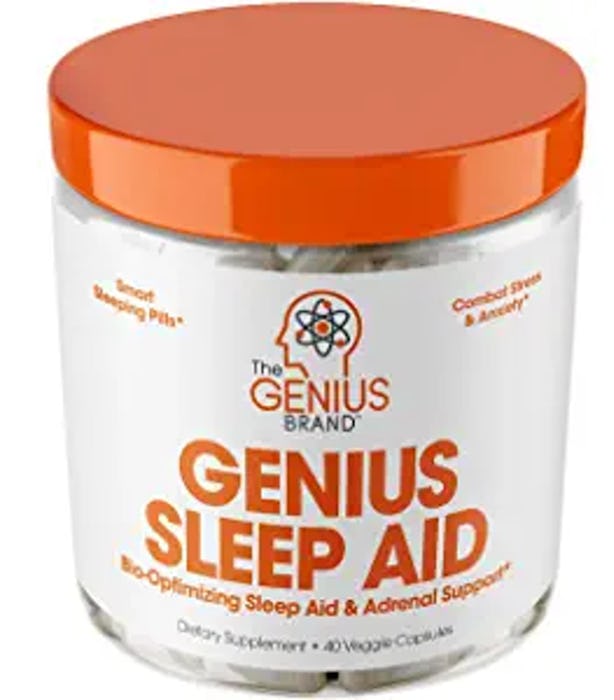 Genius Sleep AID – Smart Sleeping Pills & Adrenal Fatigue Supplement