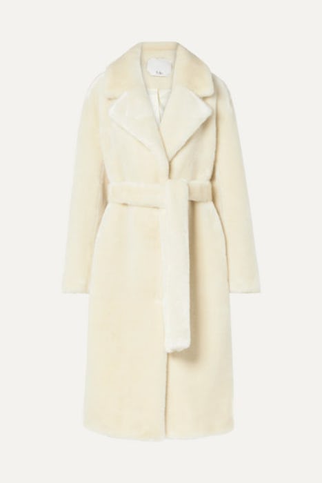 Oversized Belted Faux Fur Coat