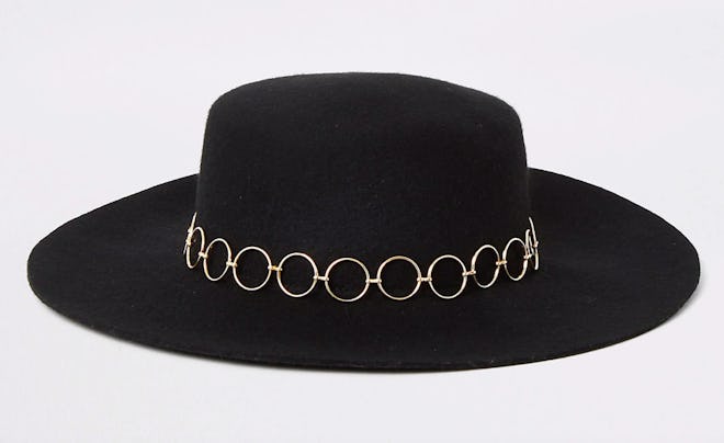 Black Snaffle Trim Fedora Hat