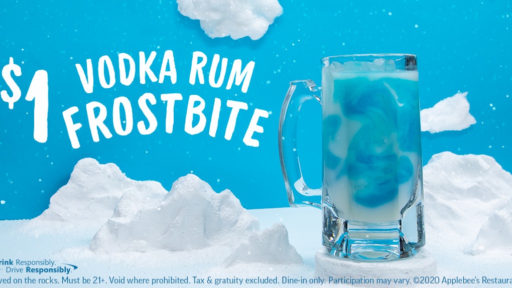 Applebee's January 2020 $1 Vodka Rum Frostbite Is Like ... Applebee's January 2020 $1 Vodka Rum Frostbite Is Like ...
