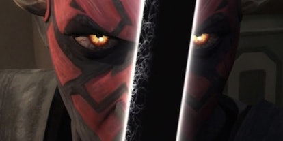 Darth Maul with the Darksaber in Star Wars: Rebels