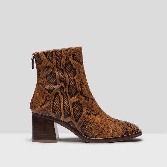 Cybil Citrine Snake Leather Boots