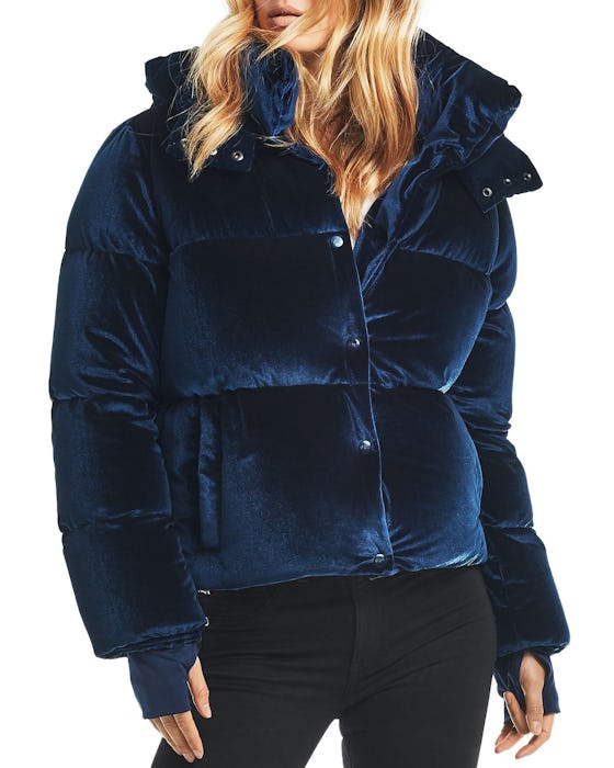 Sydney Velvet Short Down Coat