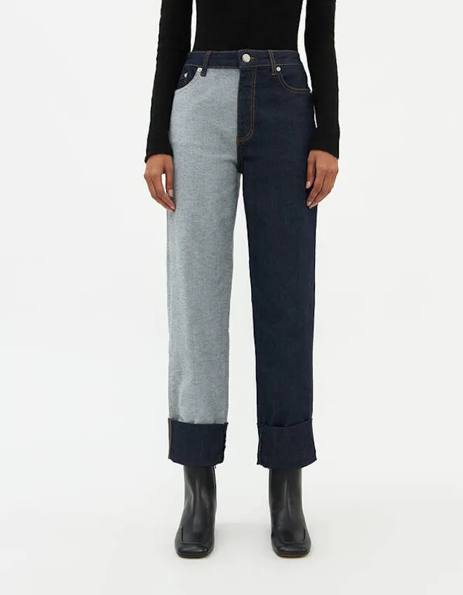 Two Color Jeans 13 Two-Tone Styles That Prove The Color Trend Is Still Going Strong In 2020