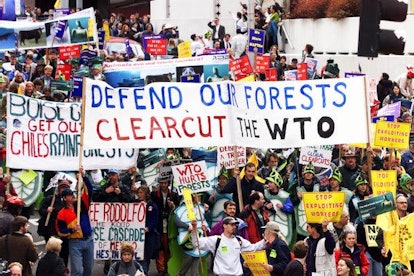 Protests against the WTO shook Seattle in 1999