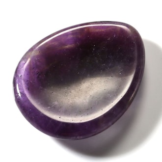 CrystalTears Amethyst Thumb Worry Stone