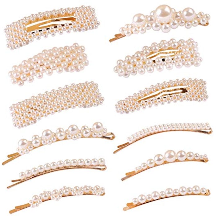 Pearl Hair Clips (12-Pack)