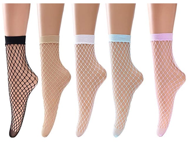 Ruxia Women's Fishnet Socks (5-Pack)