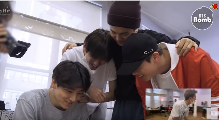 A screenshot from one of BTS' 2020 New Year's Eve videos.