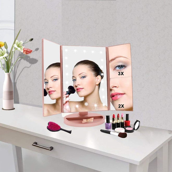 WEILY Lighted Makeup Mirror