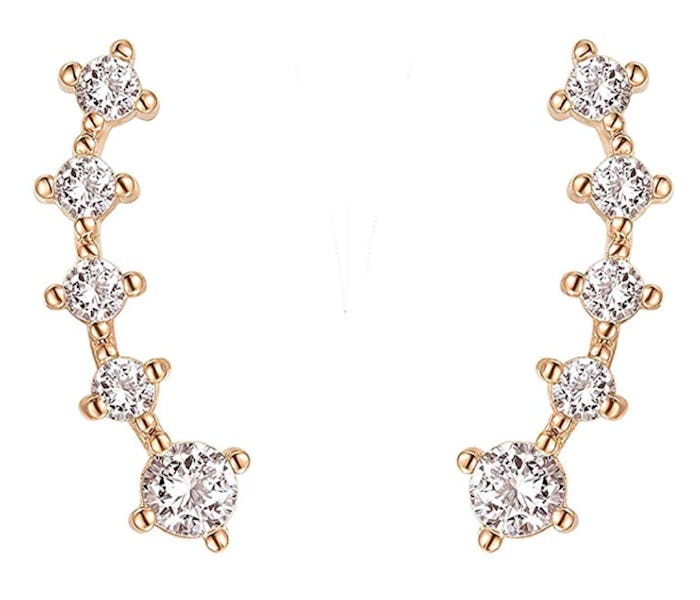 PAVOI CZ Climber Earrings