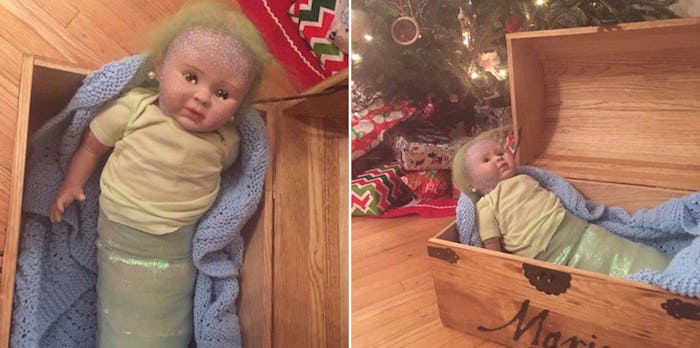 One mom revealed how she unknowingly bought a mermaid doll on Etsy that was filled with cocaine in a...