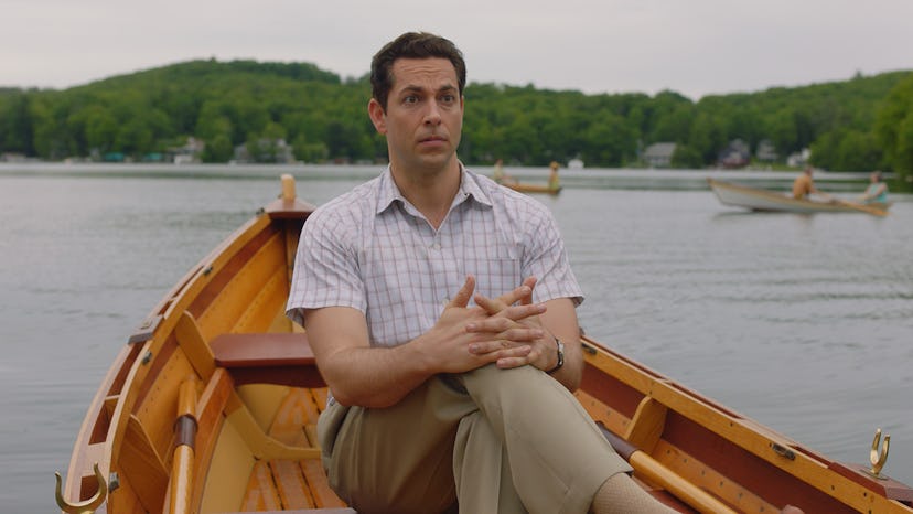 Zachary Levi plays Benjamin in The Marvelous Mrs. Maisel.