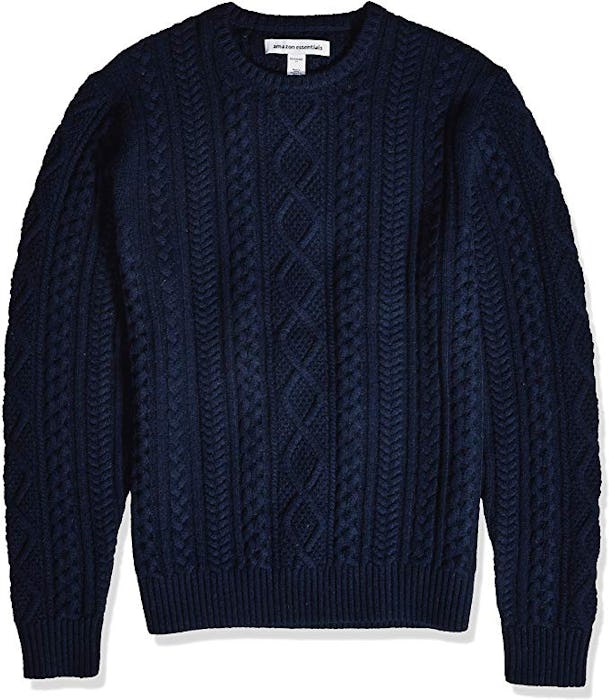 Amazon Essentials Men's Midweight Fisherman Sweater