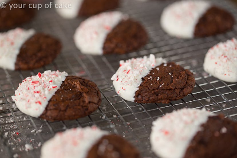 Peppermint fudge cookies are an interesting spin on the traditional holiday candy.