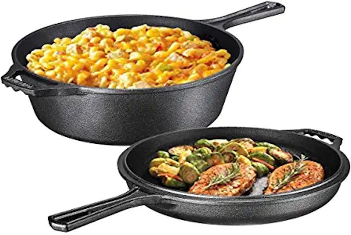  Bruntmor Ultimate Pre-Seasoned 2-In-1 Cast Iron