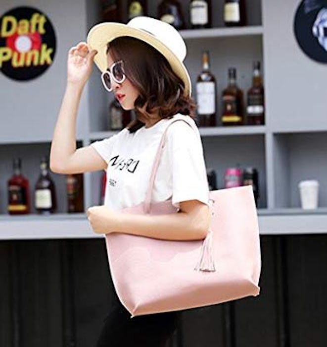 Dreubea Faux Leather Tote