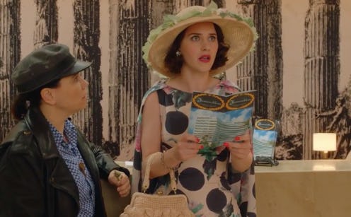 Midge Maisel and Susie Myerson in The Fontainebleau Hotel in Miami Marvelous Mrs. Maisel Season 3