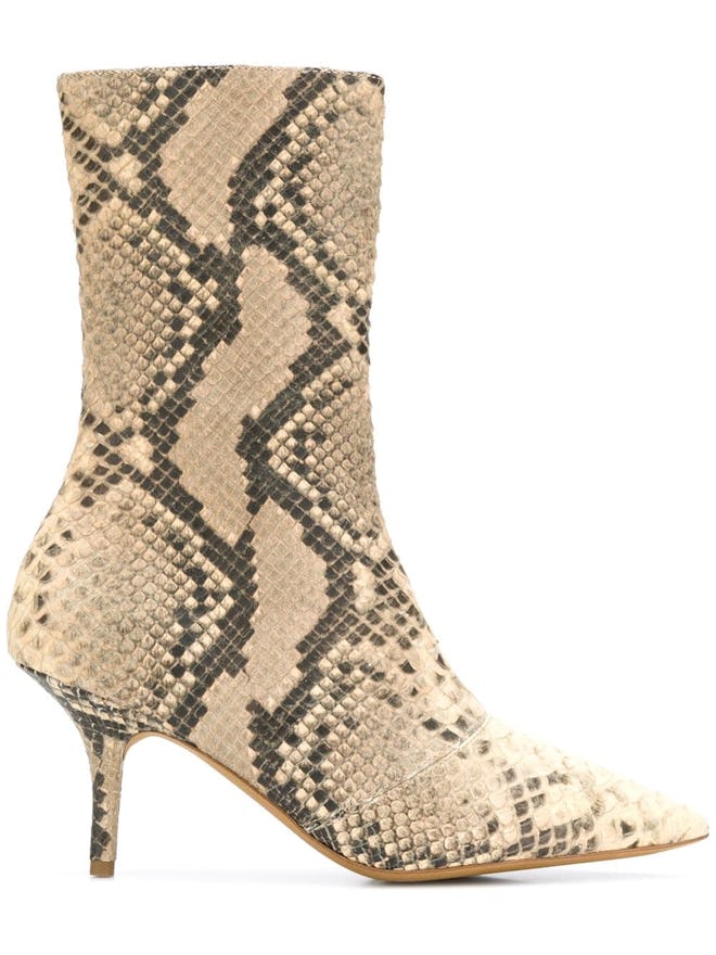 Faux Snake Effect Boots