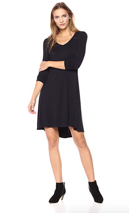 Daily Ritual Women's Jersey Long-Sleeve V-Neck Dress