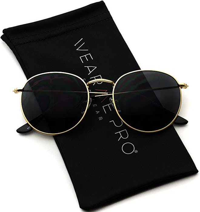 WearMe Pro - Reflective Lens Round Trendy Sunglasses