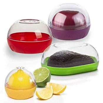 Happy Sales Onion, Tomato, Citrus, and Avocado Keeper (4-Pack)