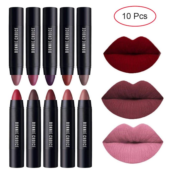 BONNIE CHOICE Moisturizing Matte Lip Crayons (10-Piece)