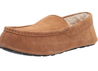 Amazon Essentials Men's Leather Moccasin Slipper