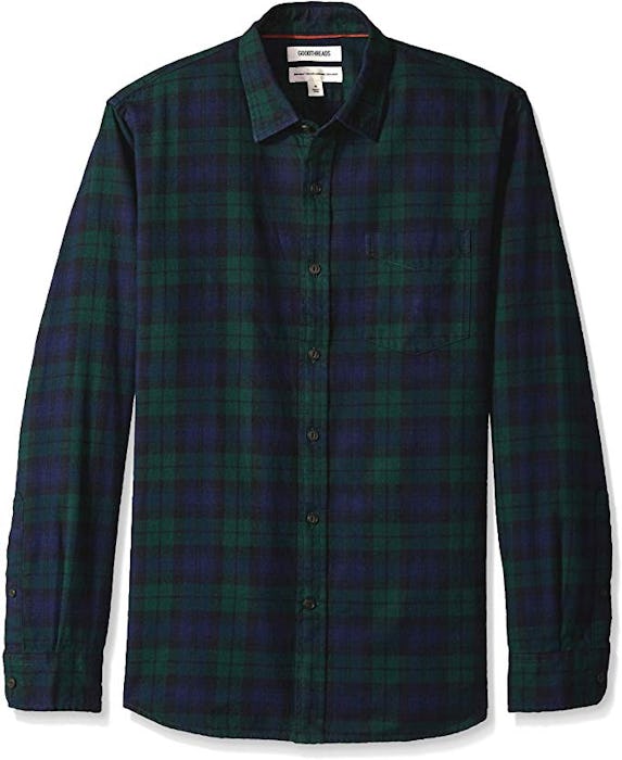 Goodthreads Men's Long-Sleeve Brushed Flannel Shirt