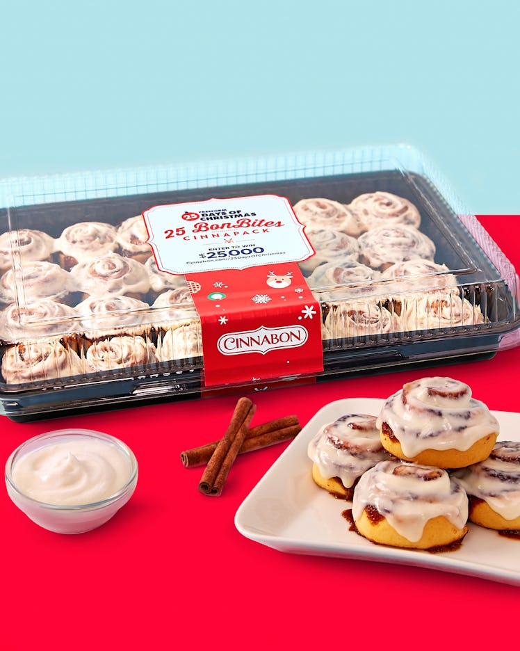 These Freeform 25 Days Of Christmas Cinnabon Bonbites go together with movies perfectly.