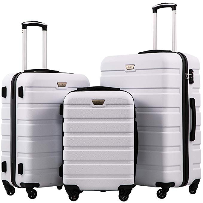Coolife Hardshell Luggage Set (3-Piece)