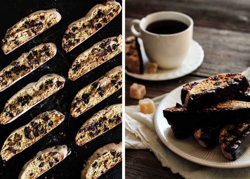 Biscotti are a unique type of cookie, and this version calls for both chocolate and ginger.