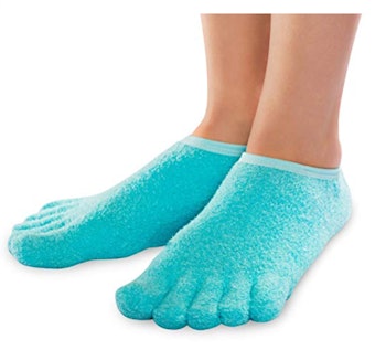 NatraCure 5-Toe Gel Moisturizing Socks