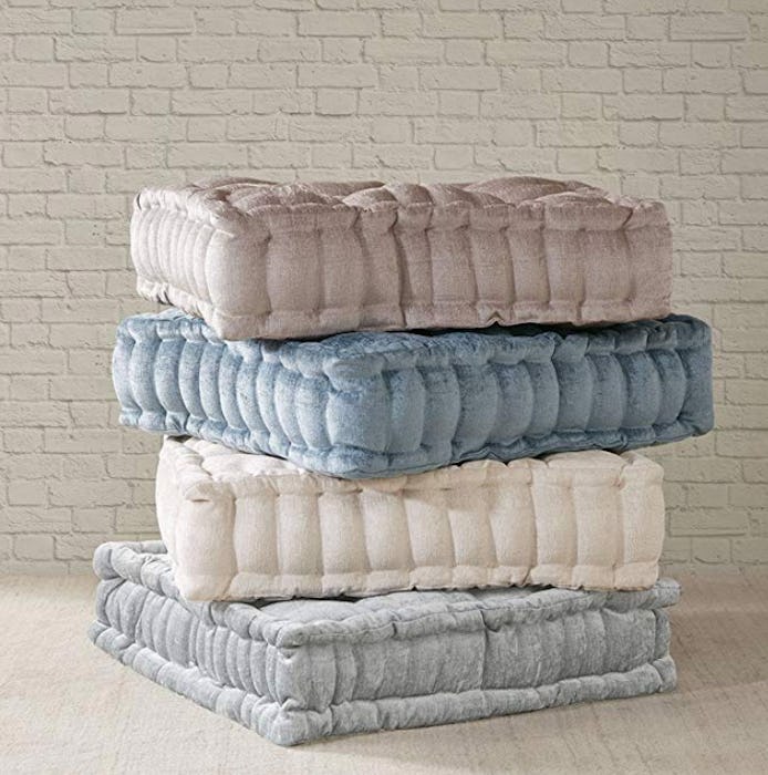 Intelligent Design Azza Poly Chenille Square Floor Pillow Cushion